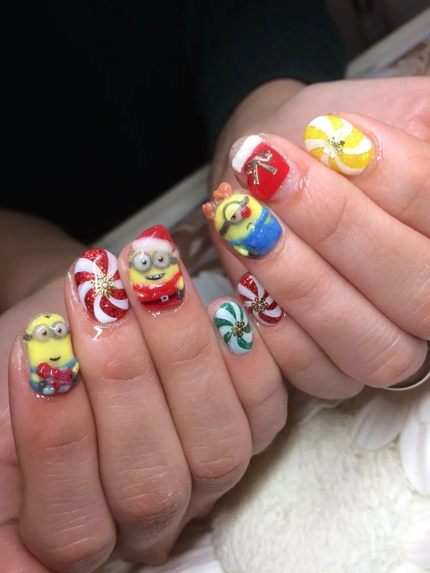 ネイル 冬ネイル クリスマス Nailsalon E's cafeのネイルデザイン