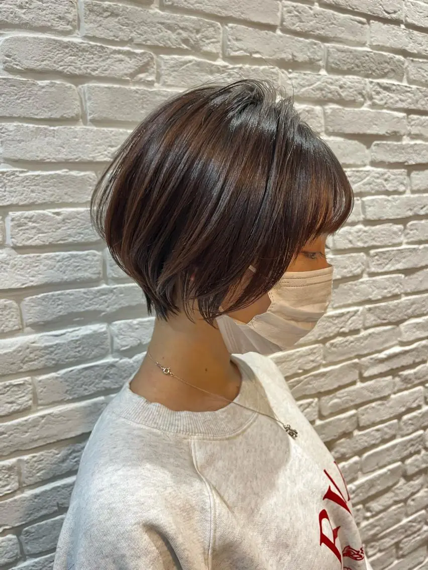 ショート ショートボブ 丸みショート ボブ くびれヘア ショートヘア 襟足でお悩みの方✂︎ くびれ職人ハシモトのヘアスタイル