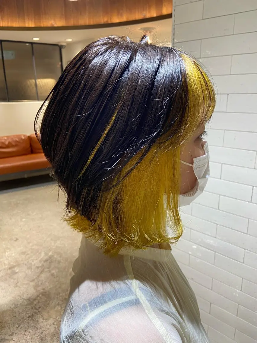 ミディアム カラー ヘアアレンジ インナーカラー ウルフカット カット ヘアカラー パーマ 縮毛矯正 トリートメント レイヤー×ヘッドスパ *保田遥*のヘアスタイル