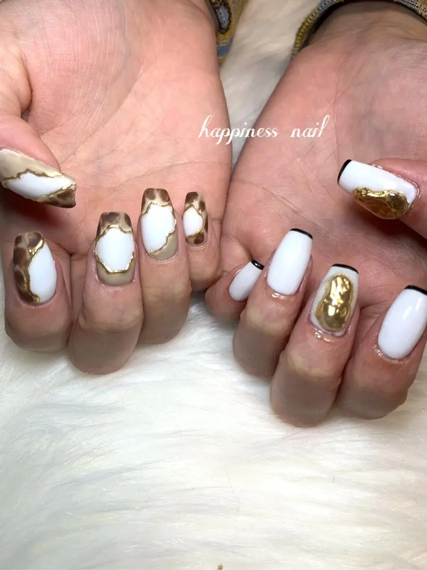 ネイル スカルプネイル happiness nailのネイルデザイン