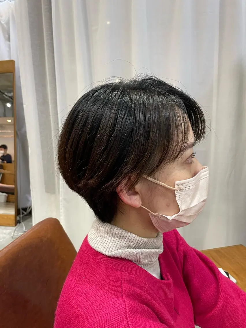 ショート くびれヘア ショートヘア 奥村 紘のヘアスタイル