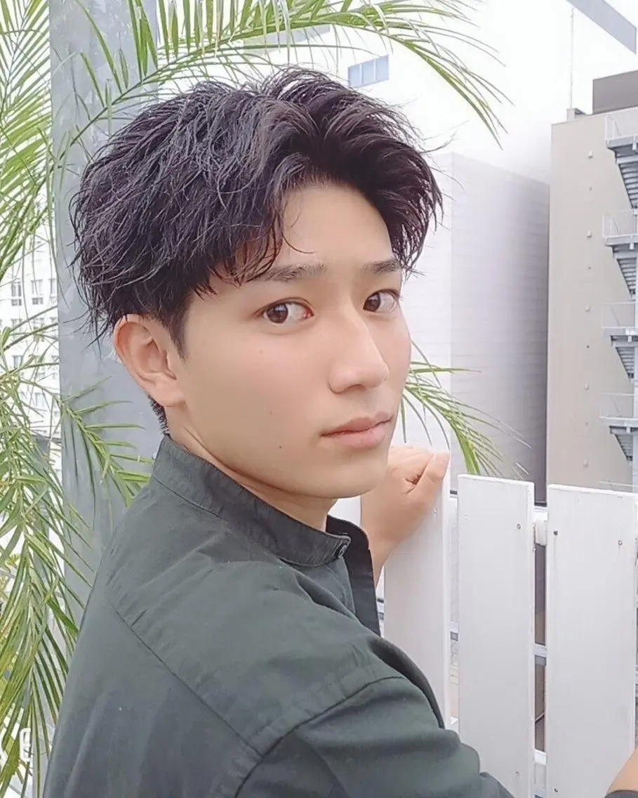 メンズ メンズパーマ 波巻きパーマ カット パーマ トリートメント アレンヘアー 阪神尼崎店のヘアスタイル