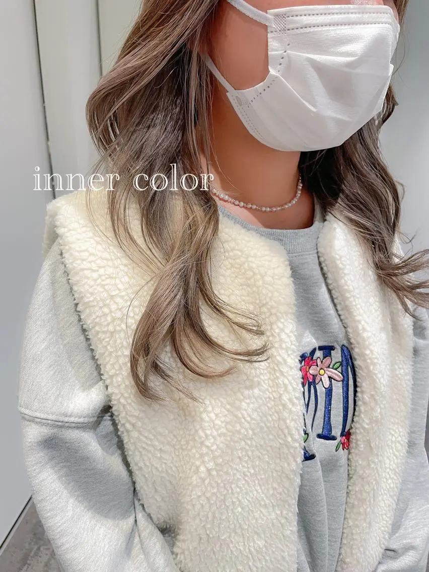 セミロング くびれヘア 韓国風ヘア 似合わせカット 小顔カット カラー得意【梅田】 瀧本友梨乃のヘアスタイル