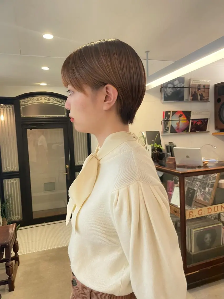 ショート ショートボブ ボブ ショートヘア 暖色カラー🧡 ボブ🧚‍♀️マナのヘアスタイル