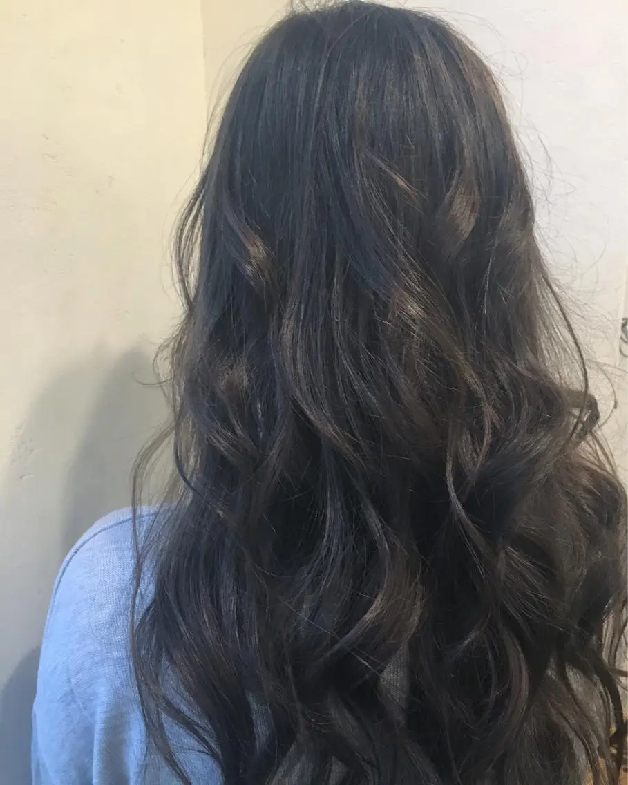 ロング カラー ブルーカラー ブルージュ TOWA 野村　コウダイのヘアスタイル
