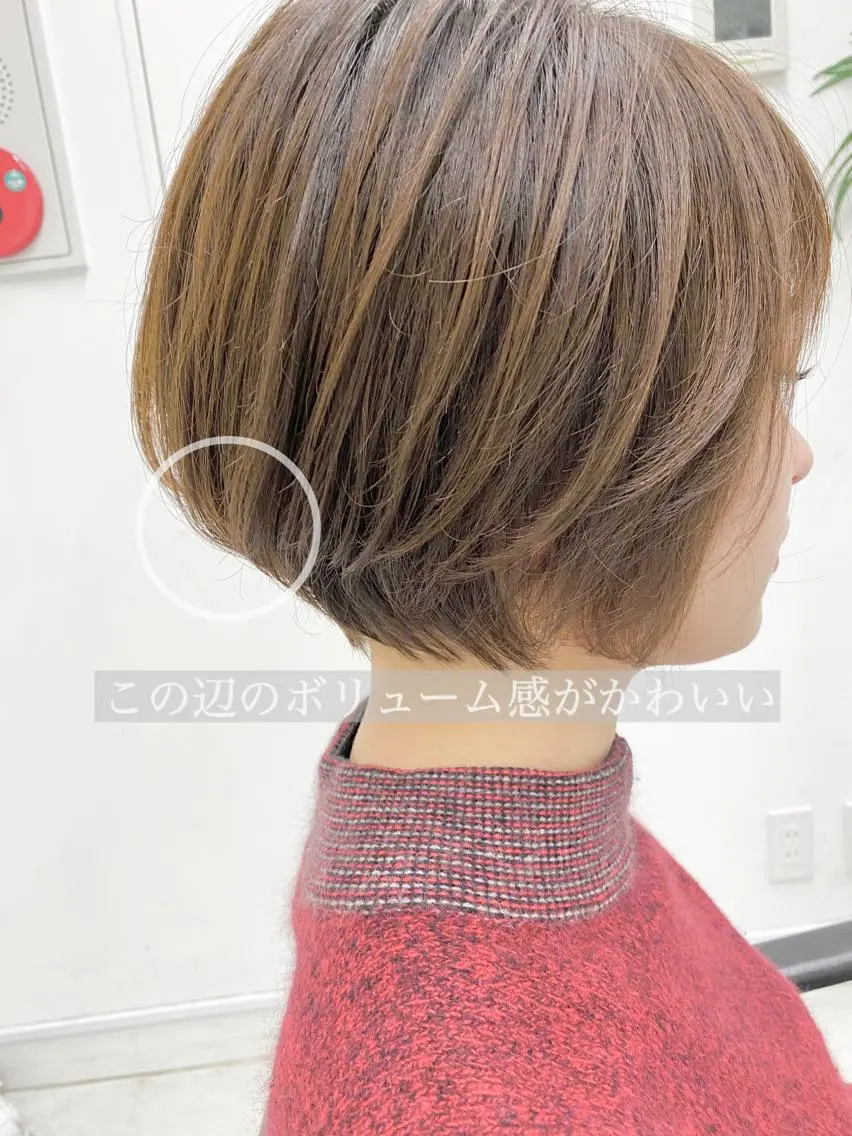 ショート カラー ベージュカラー ボブ カット ヘアカラー 似合わせ専門美容師 なかじまのヘアスタイル