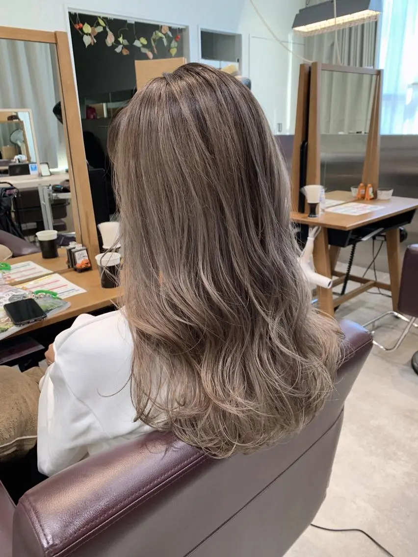 ロング カラー HAREru. モデル募集【戸塚】のヘアスタイル