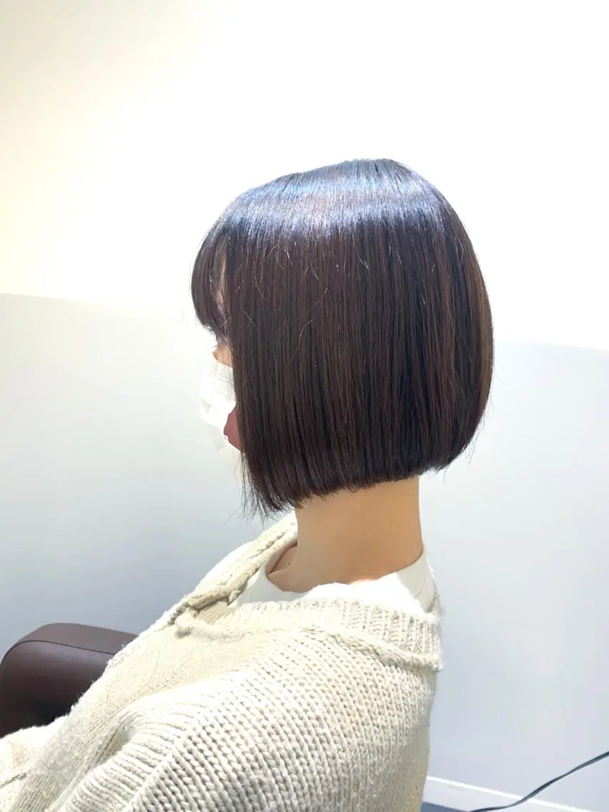 ショート カラー ヘアアレンジ 前下がりボブ ボブ カット 🖤小顔ボブ/ウルフ レイヤー🖤山本諒のヘアスタイル
