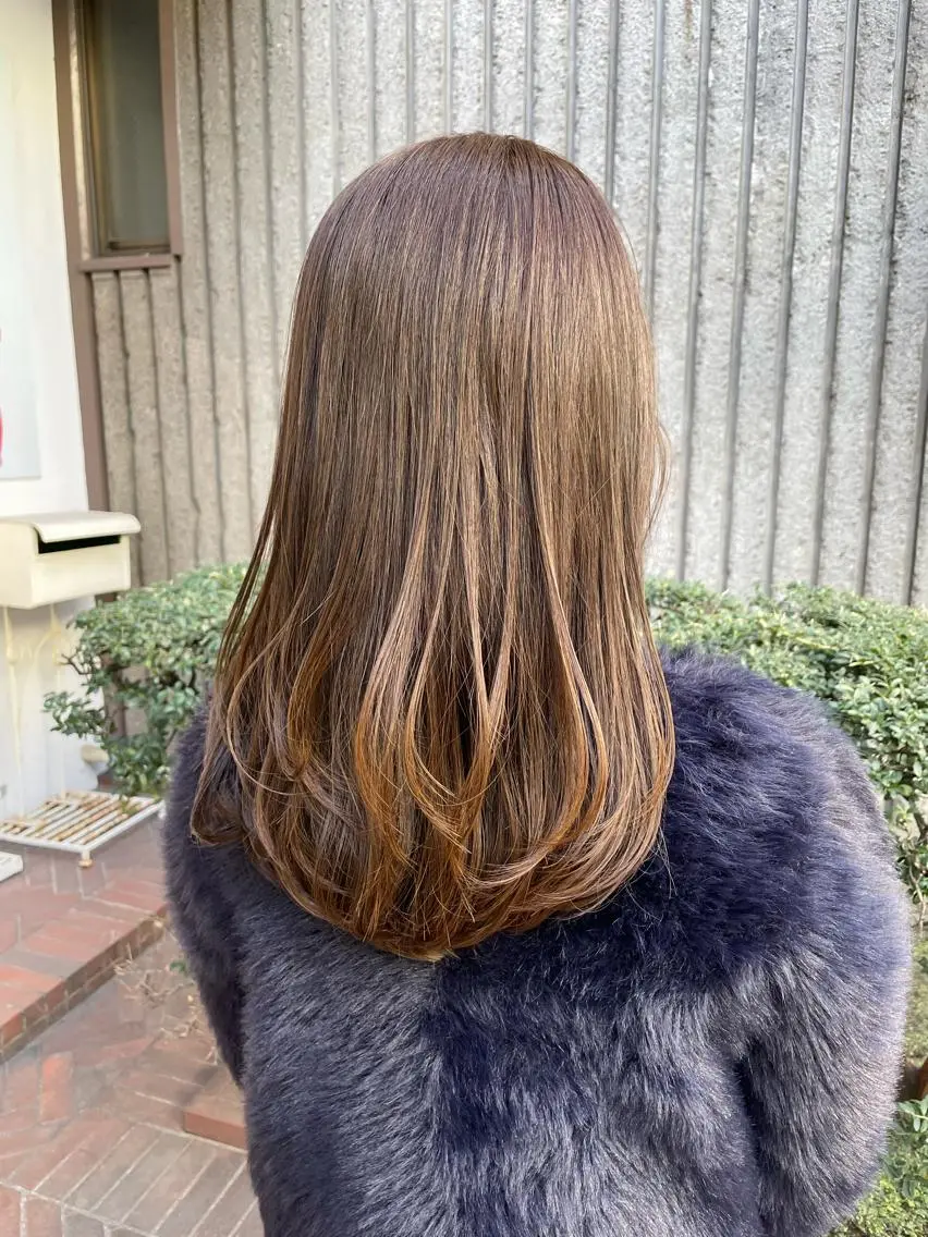 セミロング 高山🐬髪質改善 池袋で縮毛矯正のヘアスタイル