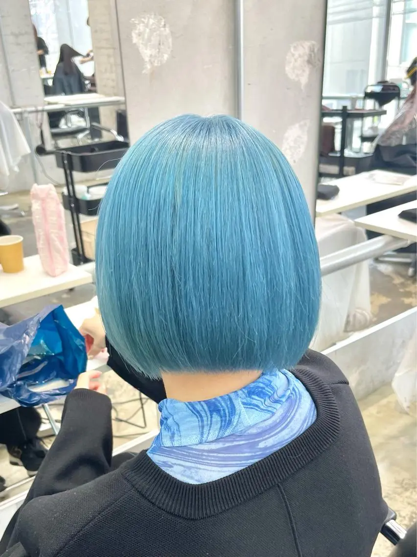セミロング カラー ハッシュカット/ハイ トーン/HIROKIのヘアスタイル
