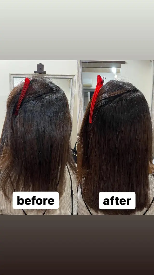 セミロング 縮毛矯正 トリートメント 縮毛矯正 トリートメント 縮毛矯正の達人 ☆　松本のヘアスタイル