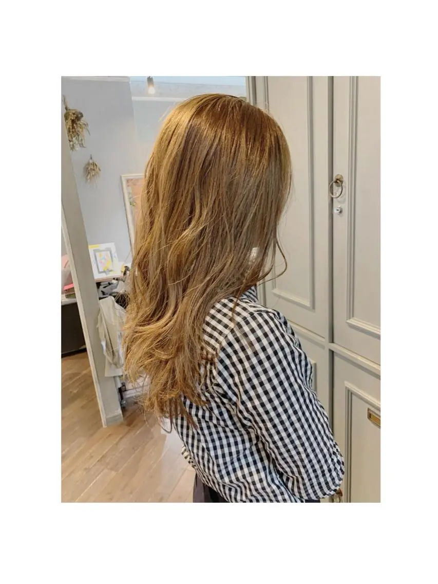 ロング ハイライト 川村 政輝のヘアスタイル