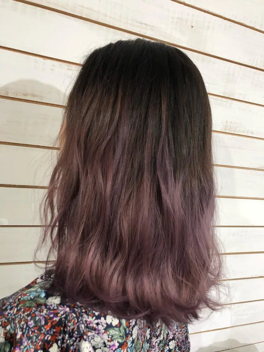 ミディアム カラー グラデーションカラー パープルカラー ヘアカラー トリートメント 🧡艶髪/エクステ 🫧🧡YUKI❄️のヘアスタイル