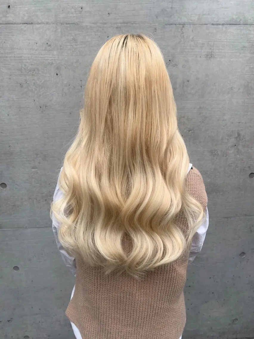 ロング エクステ ヨシンモリ ロング 色落ちまでキレイに! !女性サロンのヘアスタイル