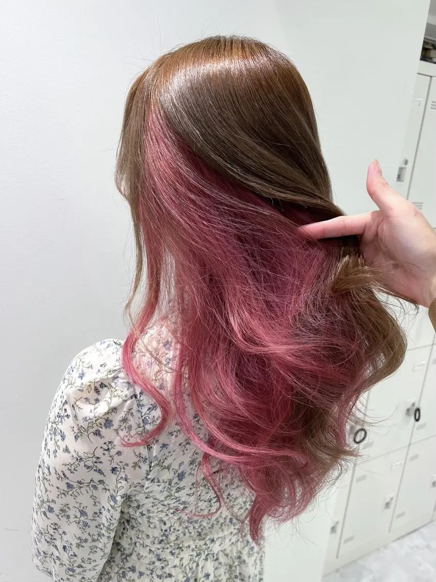 カラー ナチュラル可愛い◎ 推しカラー🤍池袋のヘアスタイル