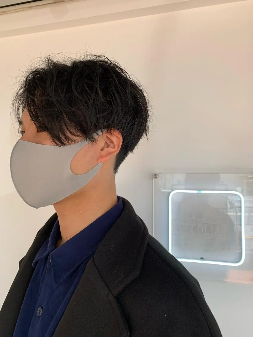 ショート パーマ 中村 靖彬のヘアスタイル