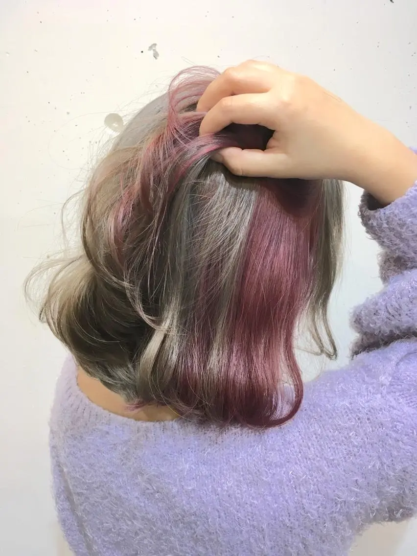 ショート カラー ピンクカラー ヘアカラー トリートメント ヘアセット yoshi ☆のヘアスタイル