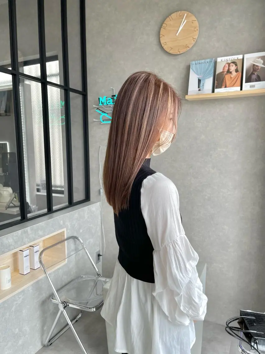 ロング カラー ヘアカラー 一ノ瀬 暁のヘアスタイル