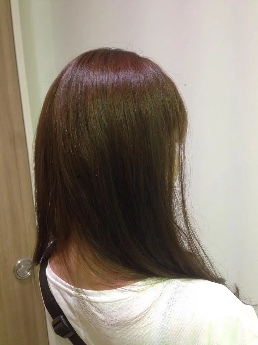 ロング カラー ブラウンカラー ラベンダーカラー 小倉 聖也のヘアスタイル