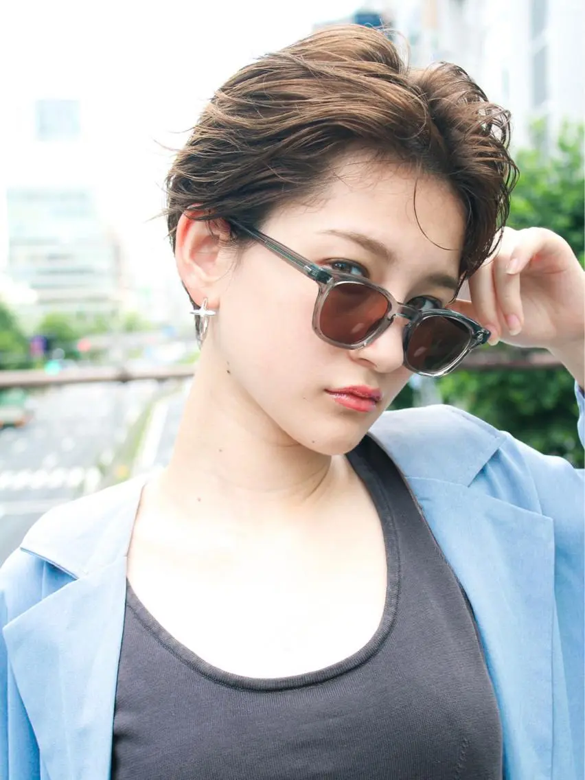 ショート カラー カット ヘアカラー トリートメント 🉐レイヤー/塩見 弘樹🉐渋谷のヘアスタイル