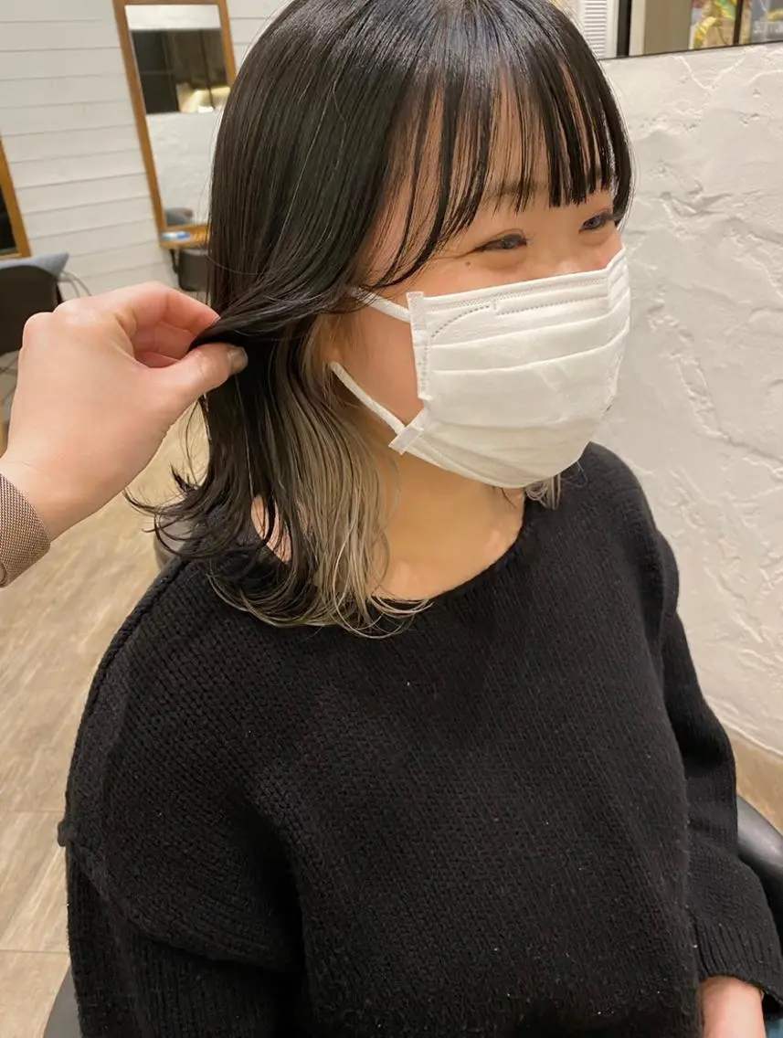 ミディアム カラー ベージュカラー インナーカラー 🌟アレンジが似合う カラー🌟Rumiのヘアスタイル