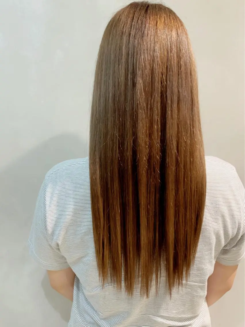 ロング オレンジブラウン あや ☻のヘアスタイル