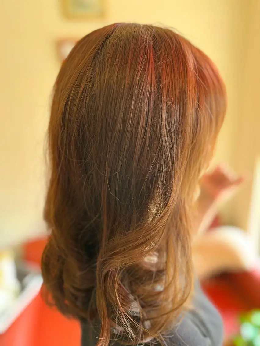 セミロング アッシュ 織田 英之のヘアスタイル