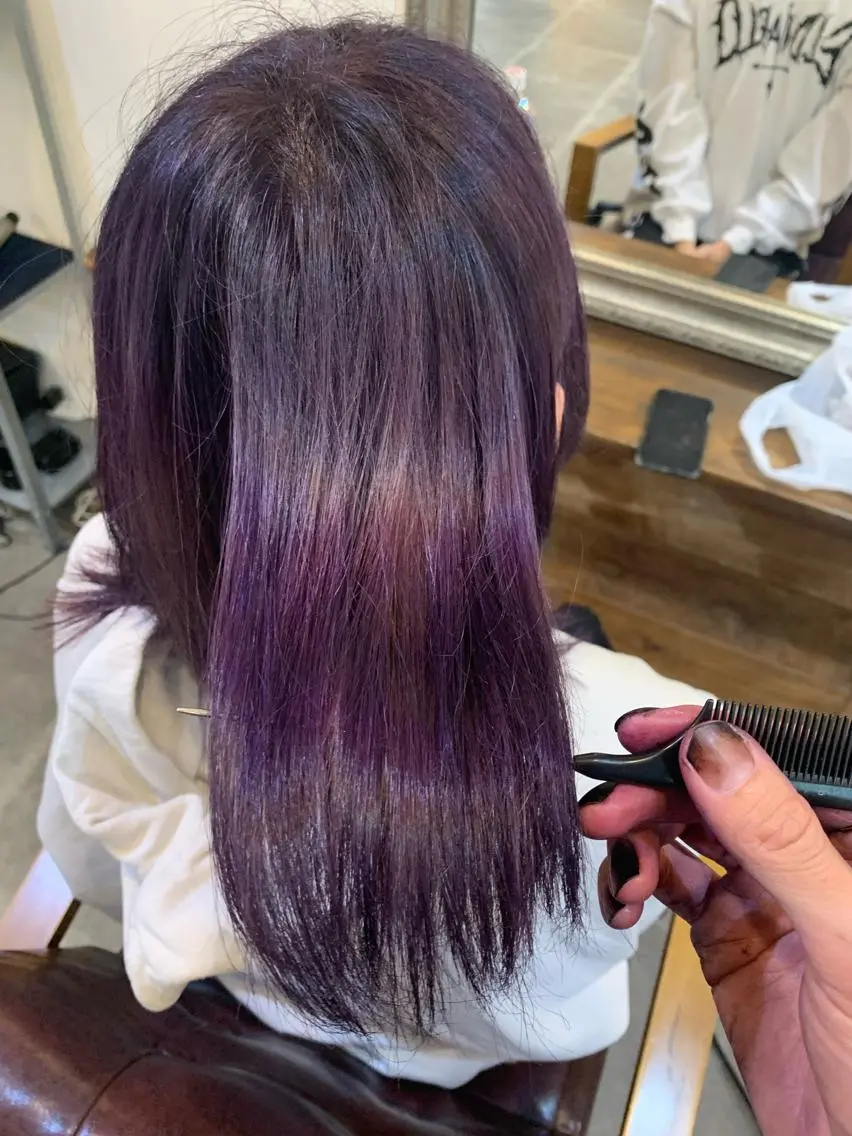 ミディアム 髪質改善 トリートメント 縮毛矯正 メンズパーマ 髪質改善☆有馬のヘアスタイル