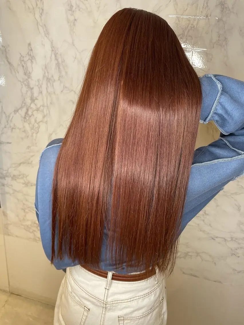 セミロング カラー 髪質改善・縮毛矯正 濱　泰賀のヘアスタイル