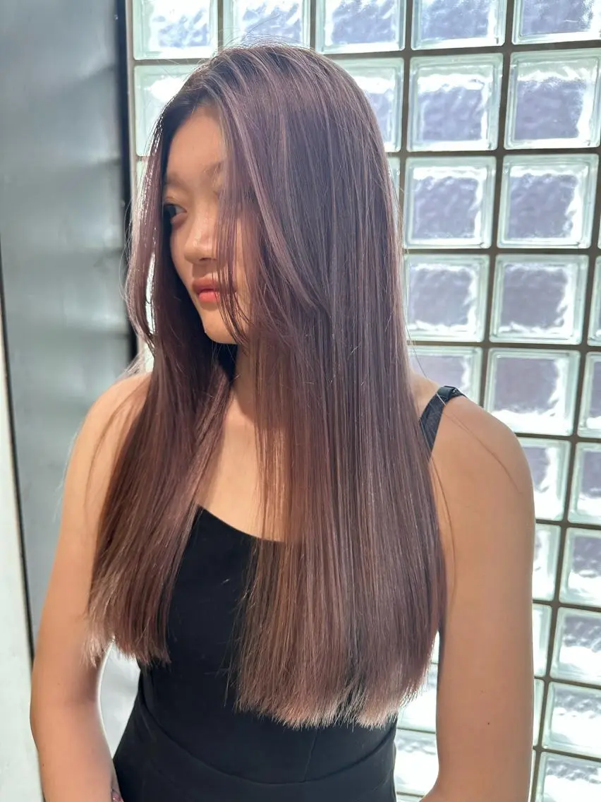 ロング カラー モリシゲ ヒカリ🦕🐬のヘアスタイル