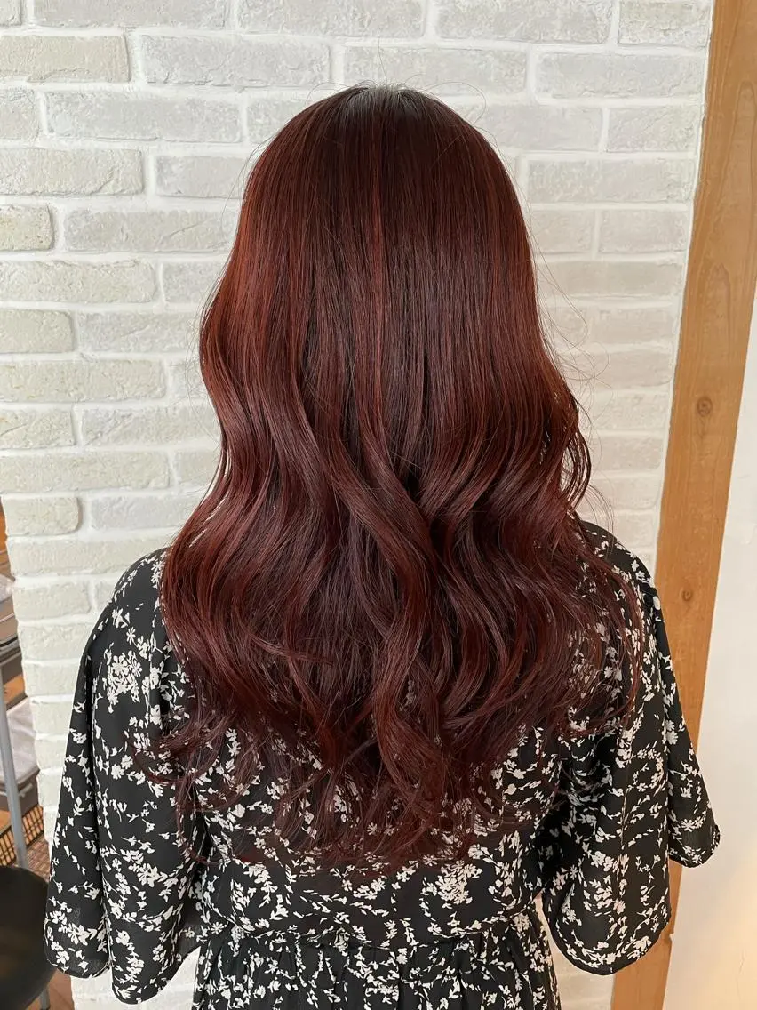セミロング カット ヘアカラー 縮毛矯正 トリートメント 🧡/艶髪/桑原 拓也/ショート/🧡のヘアスタイル