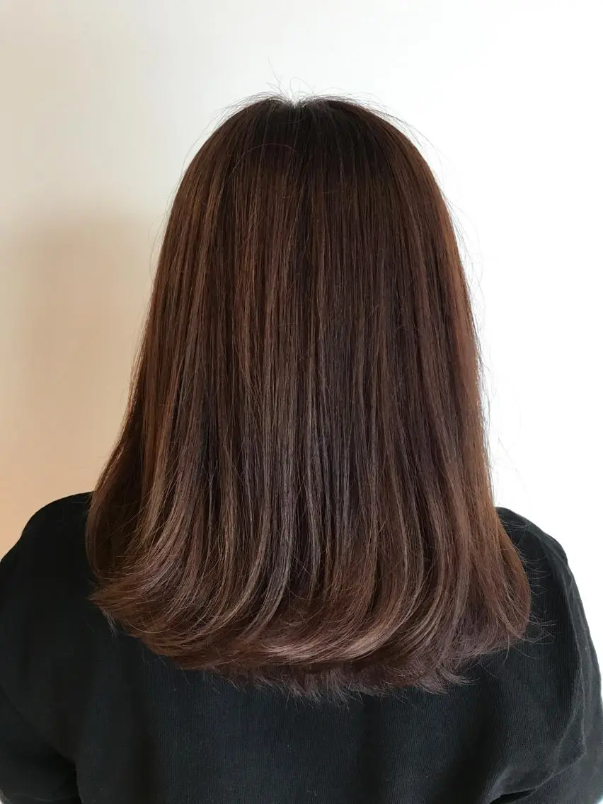 セミロング カラー パープルカラー ViaLa Hair 🌈すずきたくむ✂︎のヘアスタイル