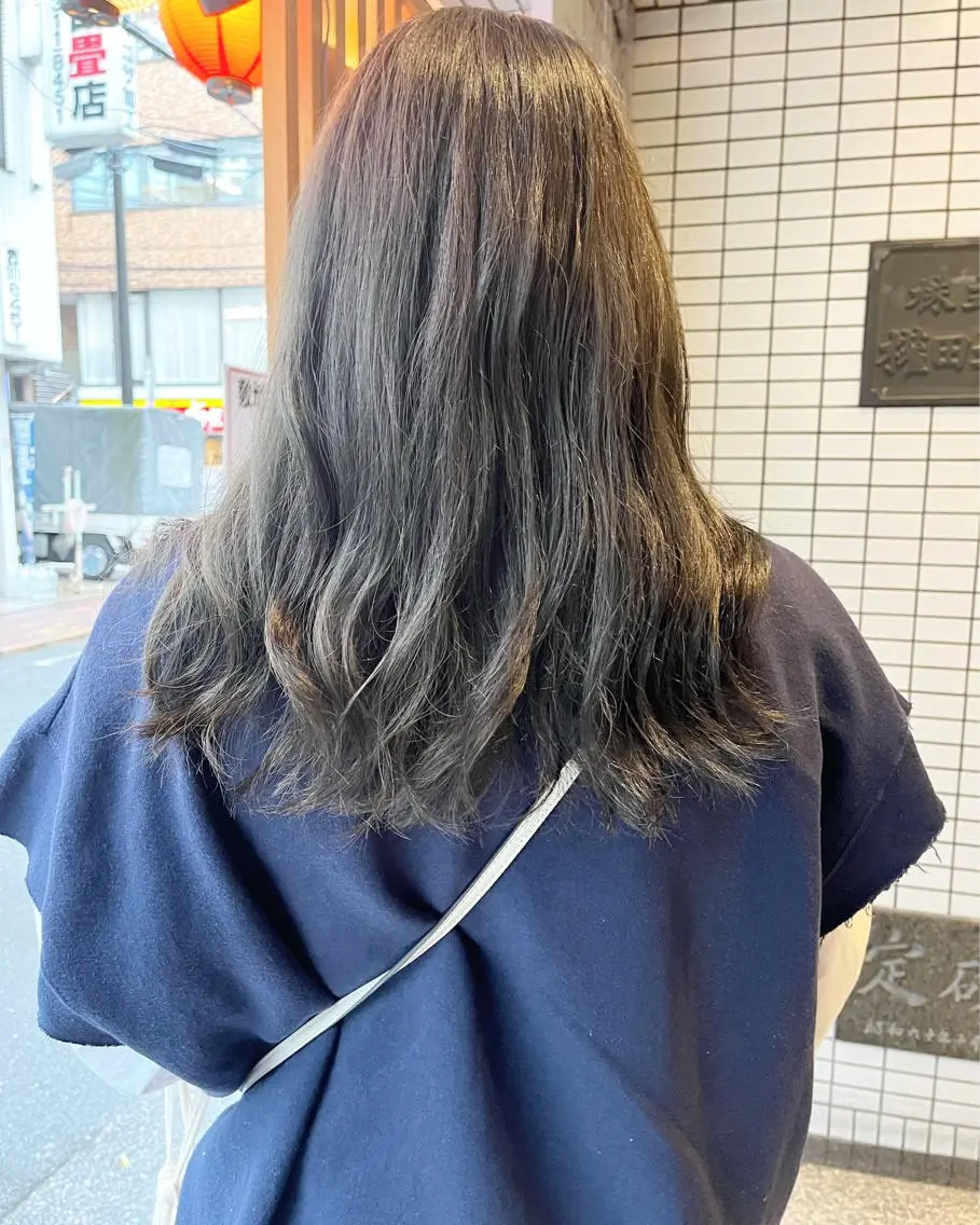 ロング カラー ヘアアレンジ カット ヘアカラー トリートメント ヘアセット 🌷ボブ/髪質改善 ストレートのヘアスタイル