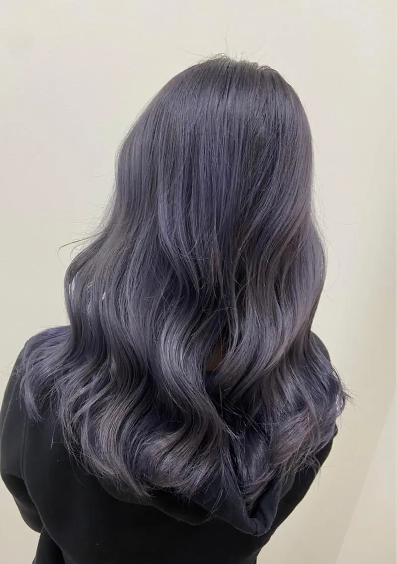 セミロング カラー 韓国風ヘア 髪質改善 カラー専門店のヘアスタイル