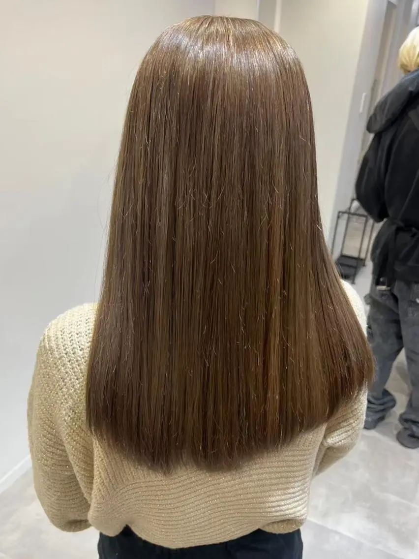 ロング カラー ブラウンカラー ロング 盛れる艶髪カラー Harusa🎀のヘアスタイル