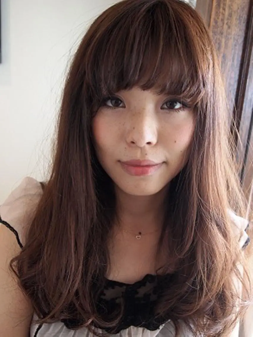 ミディアム パーマ カット ヘアカラー トリートメント grand juteのヘアスタイル