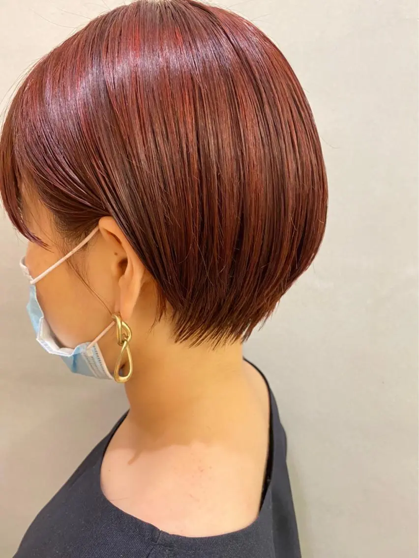 ショート カラー ショートヘア 、 、のヘアスタイル