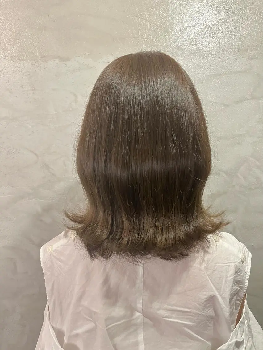 ミディアム カラー ヘアカラー 透明感カラー/ ブリーチ無し/RYOのヘアスタイル