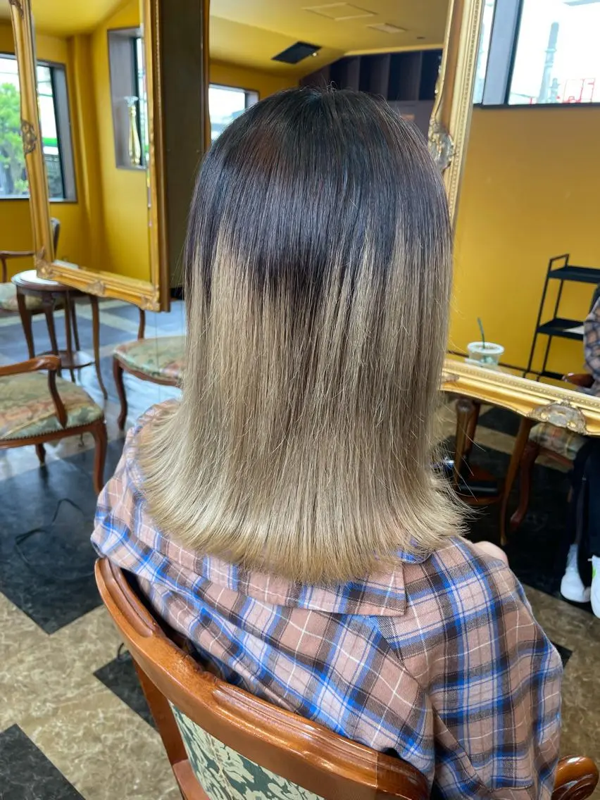 セミロング 田中 沙織のヘアスタイル