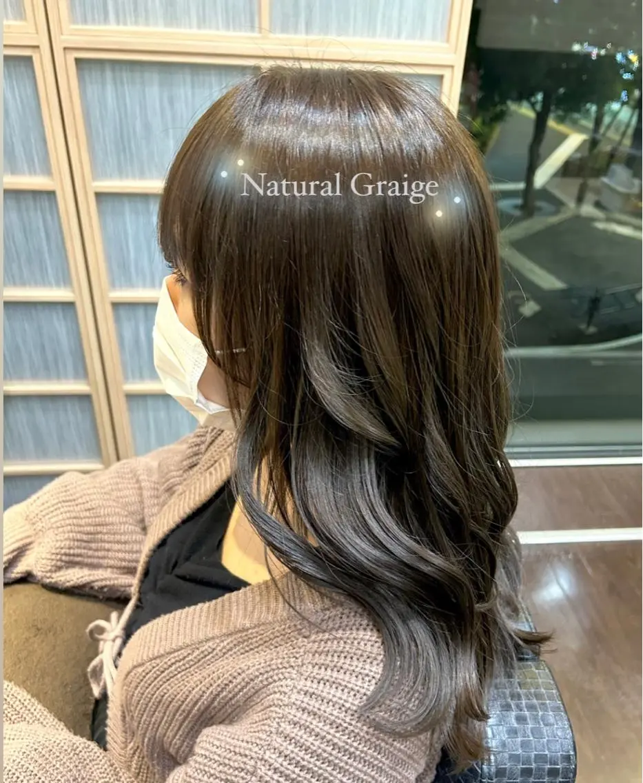 カラー ブラウンカラー グレージュ オレンジ ⭐️似合わせアップ ⭐️並木奏絵のヘアスタイル