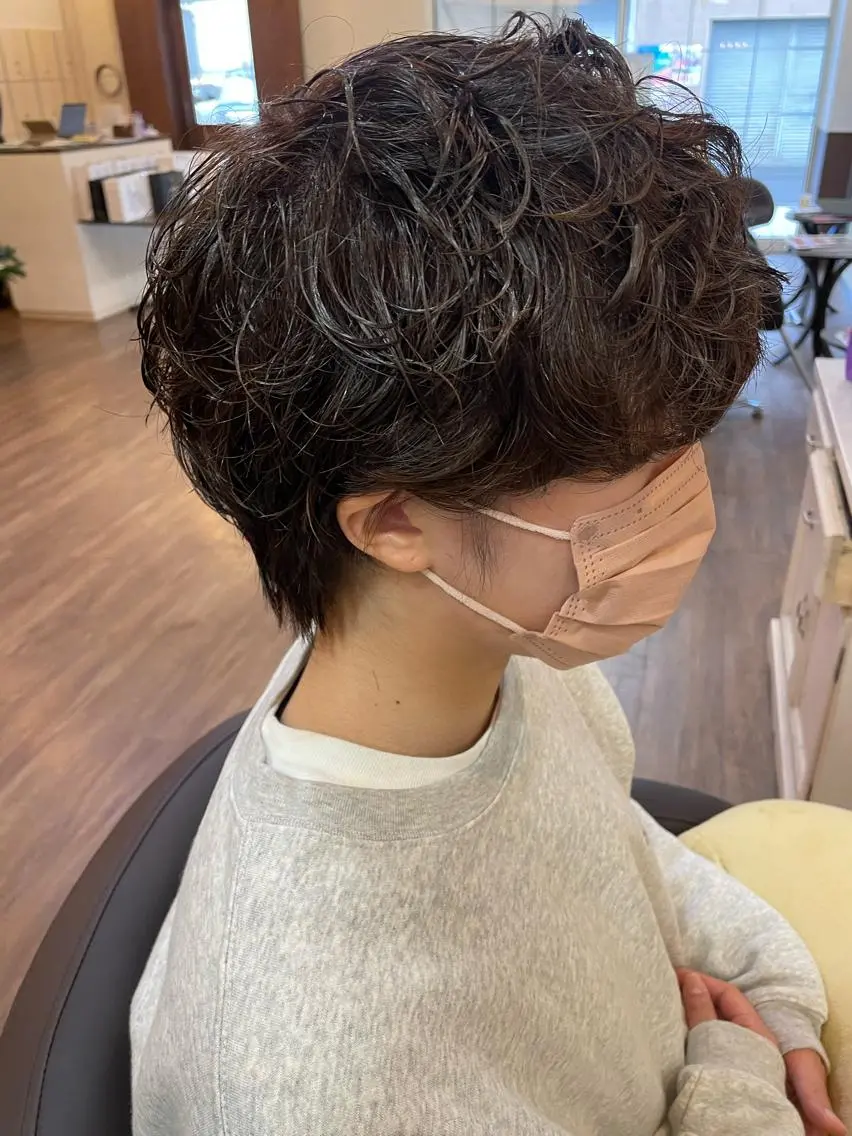 ショート パーマ カット パーマ MATSURI BASE.AWAJIのヘアスタイル
