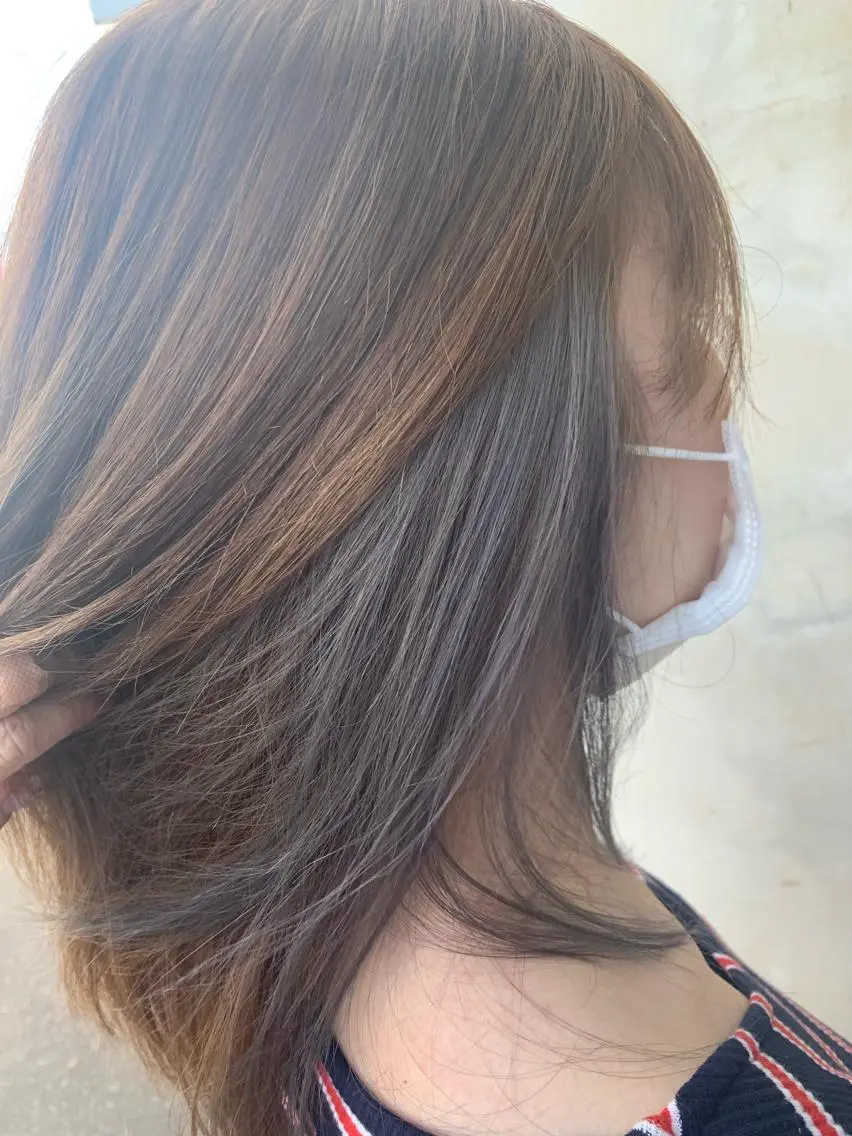 ミディアム カラー Rapt.HAIR 中村 知里のヘアスタイル
