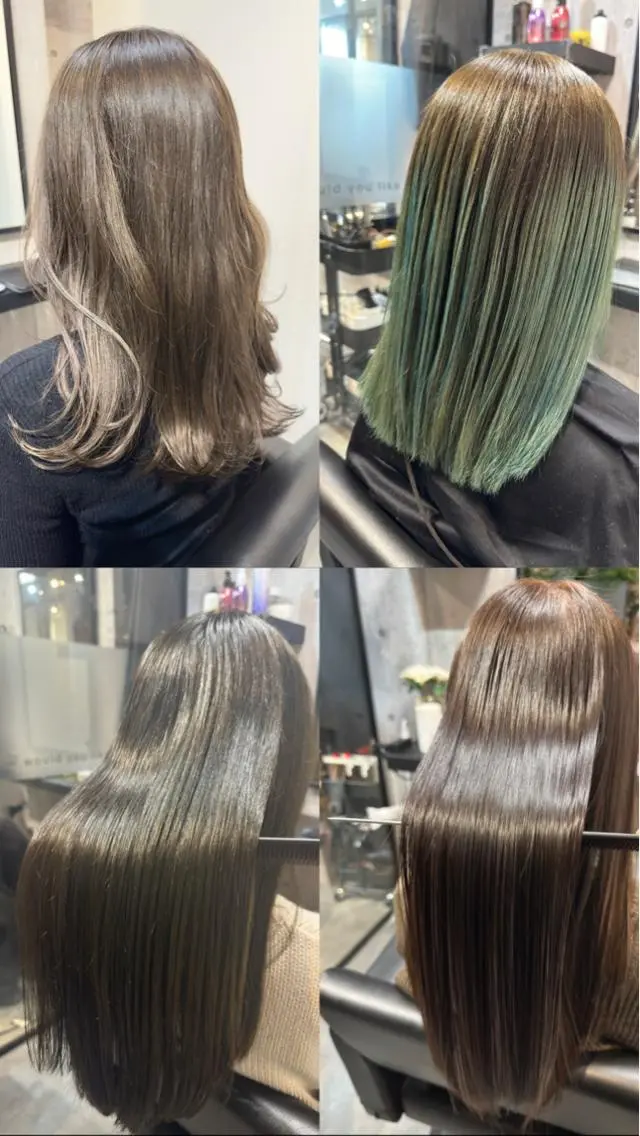 ロング TAKAMI 髪と爪を同時に施術のネイルデザイン