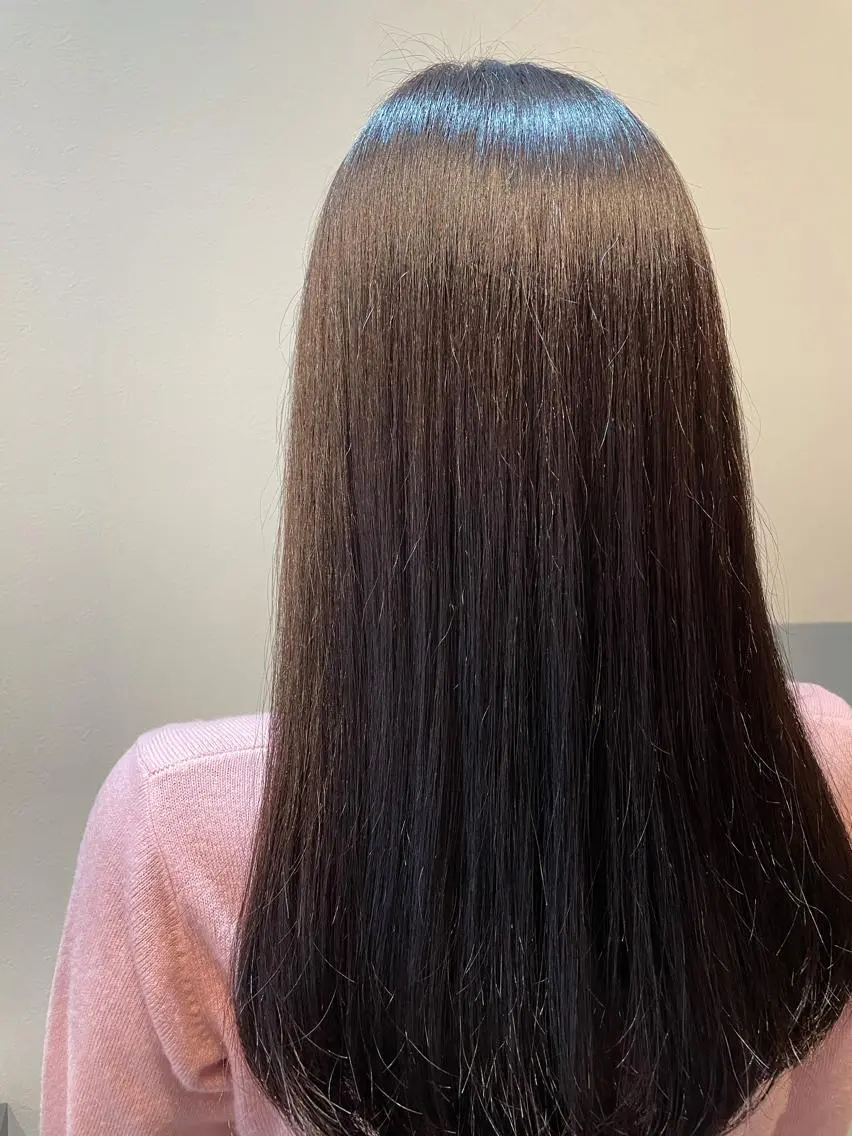 ロング カラー カット ヘアカラー トリートメント 秋田 亜由美のヘアスタイル