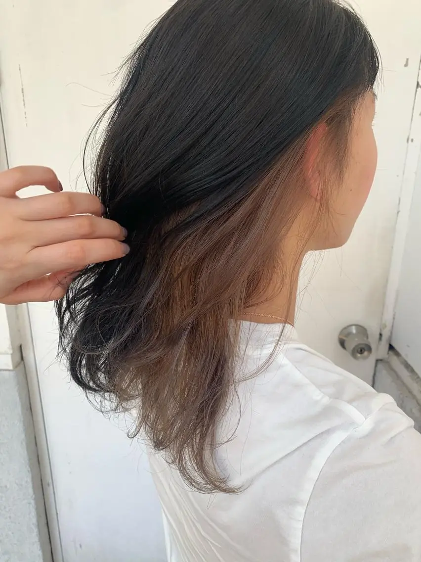 セミロング カラー インナーカラー ヘアカラー m ā l o.🌷 サカモトマイコのヘアスタイル
