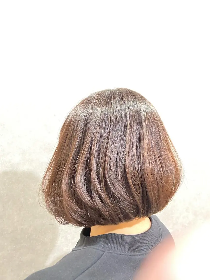 ミディアム カラー エドルカラー グレージュ ボブ カット ヘアカラー ☆TAKAMI☆ ☆TAKAMI☆のヘアスタイル
