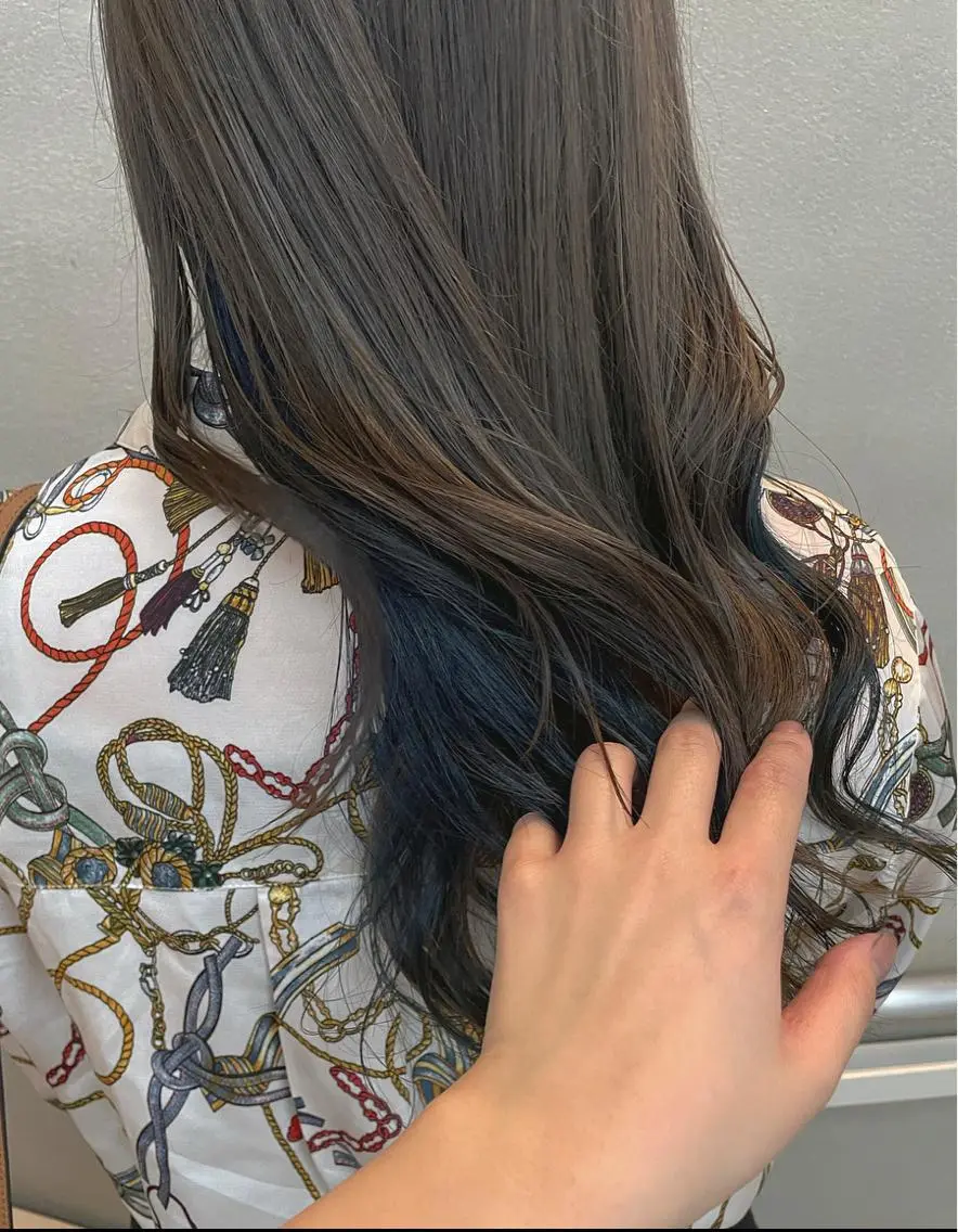 セミロング カラー グレージュ 沖縄/ヘアアレンジ /ナカノのヘアスタイル