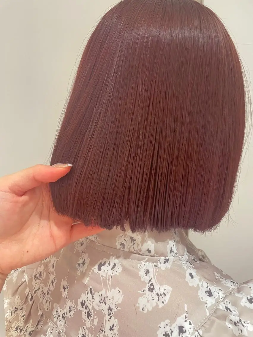 ショート ヘアカラー トリートメント ボブパーマ 🌷ヨシカワハナコのヘアスタイル