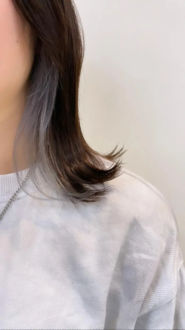 ミディアム カラー ブリーチ インナーカラー ✨似合わせ特化美容師 WILL上村 拳吾のヘアスタイル