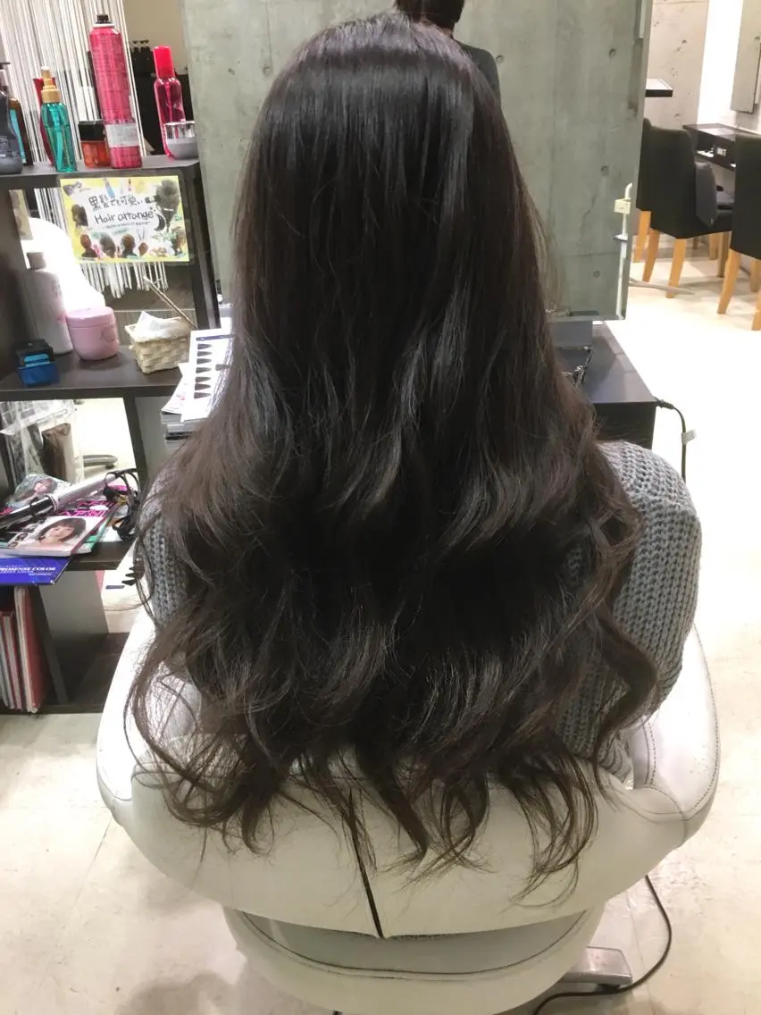ロング カラー イルミナカラー 髪質改善×レイヤー 高嶋のヘアスタイル